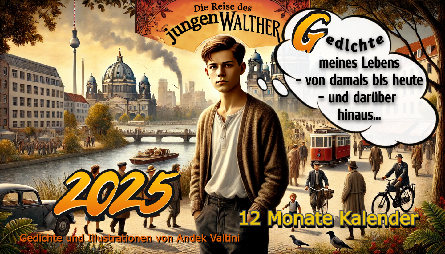 2025 Poetry Calendar - The Journey of young Walther (German version)